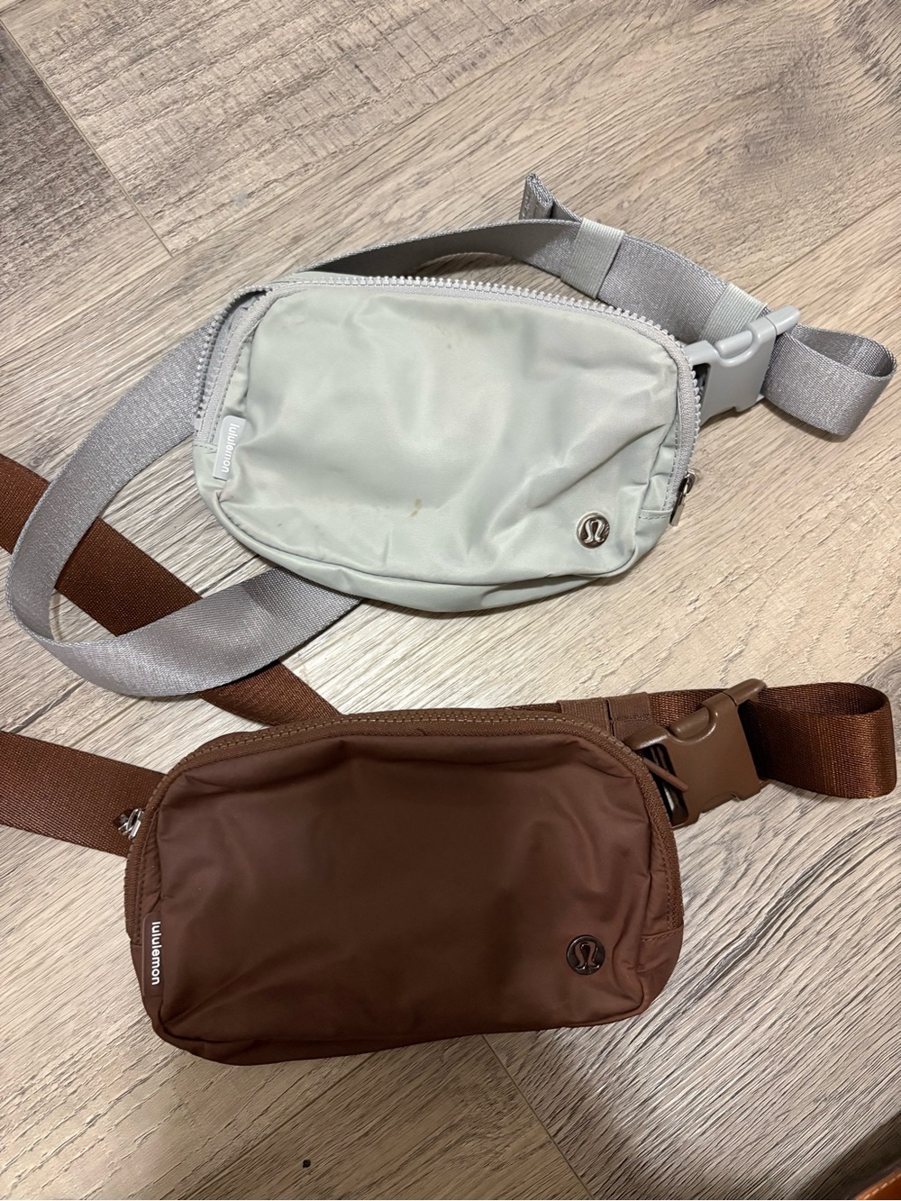 lululemon athletica Brown and Light Gray Waist Packs - Dual Pack